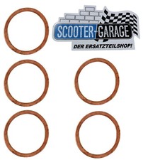 5x Krümmerdichtung Kupfer