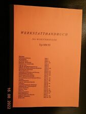 Macal MM50 Mokick Roller Werkstatthandbuch Reparaturanleitung Wartungsanleitung