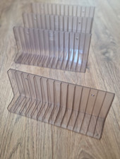 1 WITTNER Kassettenregal Acryl 15 Kassetten MC Hörspiel Cassetten Ständer Halter