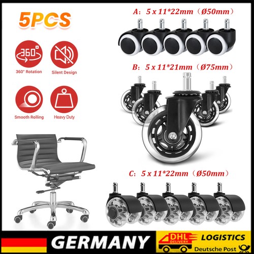 Bürostuhlrollen - 5x,