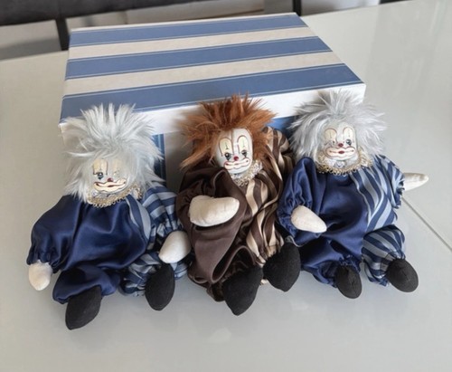Deko puppen clowns drei - drei, stück