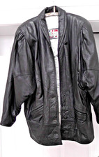 italian Lederjacke lang  Gr. M Länge 83cm Angelone