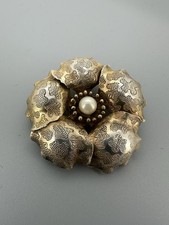 Silberbrosche 925 Handarbeit