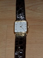 Damen Armbanduhr von Tempic mit Lederarmband - guter Zustand