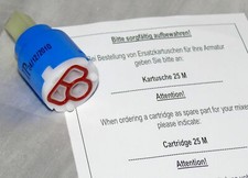 Hoga Tokyo IP04 12 2010 Ersatz 25mm Kartusche für Küchen & Bad Wannen Armatur 