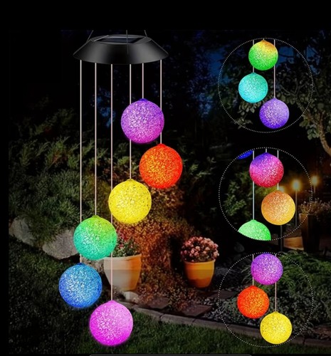 Led solar windspiel - led,