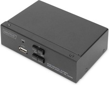 Digitus KVM-Switch 2-Port Single Display 4K HDMI UHD Umschalter Monitor