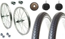 Paar Fahrrad Kompletträder 28x1,75 Felge + Freilauf 7 Gang + Cop + Cam