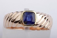 Ring Saphir Solitär 5x5mm