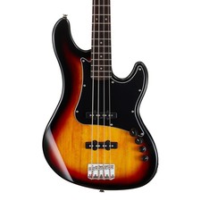 Cort GB34JJ 4-saitige Bassgitarre, 3 Tone Sunburst (NEU)