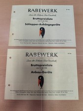 Rabewerk Preisliste 1952 Prospekt Traktor brochure M4