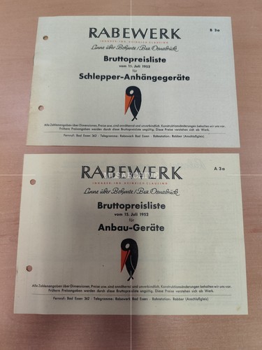 Rabewerk preisliste 1952 - rabewerk,
