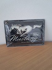 Blechschild Ford Mustang Logo