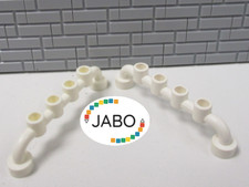 (F11/8/3) Lego 2x 6140  Zaun / Absperrung weiß 4207 10197 6328 7680 7899