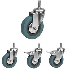 SET- 4er Lenkrollen M12 mit Gewindestift Möbelrollen Transportrollen Laufrollen