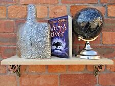 MASSIV EICHENHOLZ HANDGEFERTIGTE REGALE rustikal Holzregal Gusseisen Regalhalterungen