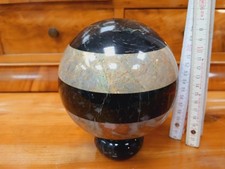 sehr grosse Art Deco Marmor Kugel - Deko 20er Jahre - über 3 Kilo Ø 13 cm -L643