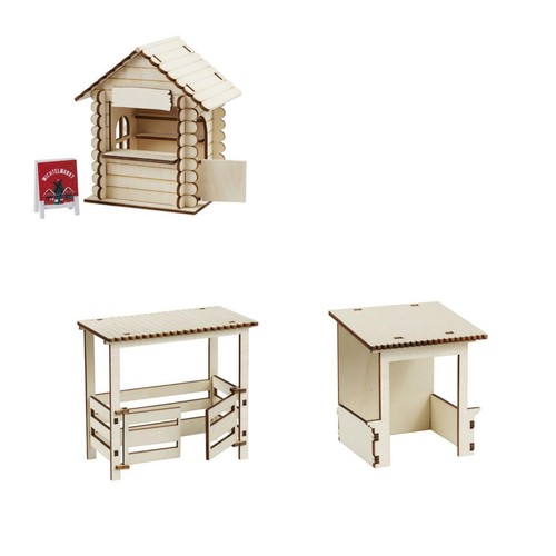 Miniatur marktstand - miniatur,