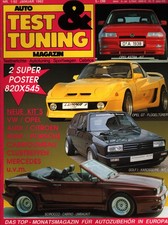 Zeitschrift Auto Test und Tuning Magazin 1. 1992 Opel GT Sirocco Cabrio Astra Go