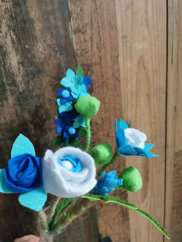 Blumenstrauß aus filz deko - blumenstrauß,