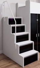 Marlux-Meble Treppe zum Hochbett Etagenbett JSM-4 mit 5 Schubladen