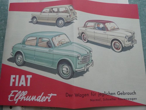 Fiat 1100 prospekt 1953 - fiat,
