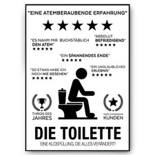 Toilette Poster Badezimmer