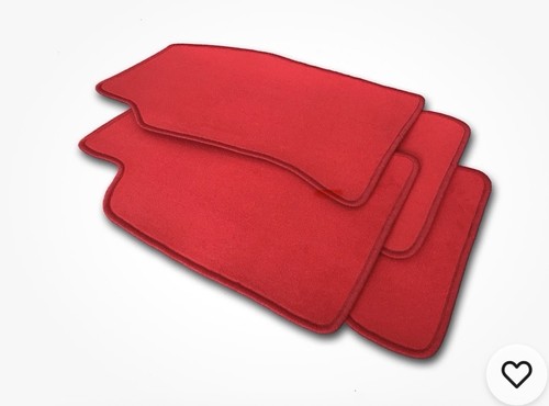 Fußmatten velours rot für - fußmatten,