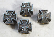 4 Ventilkappen Eisernes Kreuz Autoventil Motorrad Fahrrad Chopper Rollstuhl