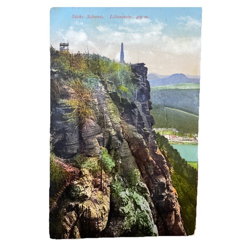Postkarte lilienstein - postkarte,