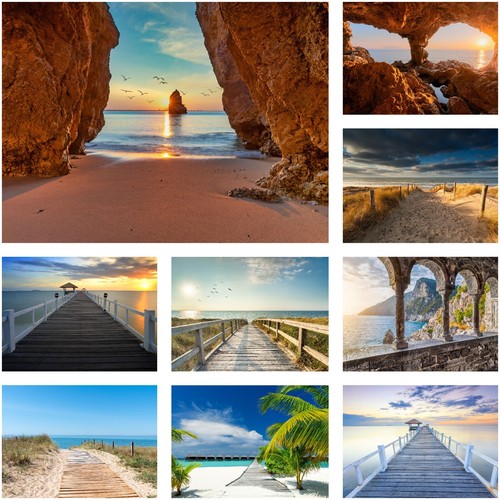 Vlies fototapete strand meer - fototapete,