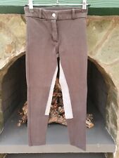 Reithose, Fouganza, Decathlon,  8 Jahre (Gr. 128), Grau