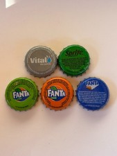 5 bottle caps BURUNDI - Fanta