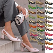 Damenschuhe aus Naturleder mit