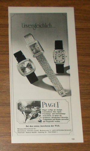 Seltene werbung piaget - seltene,