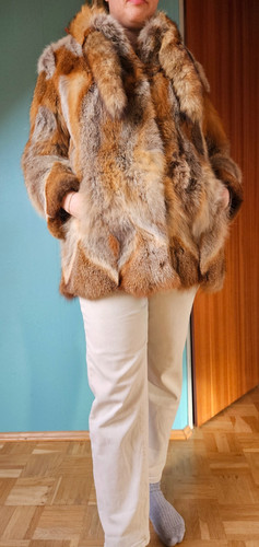 Vintage fuchspelzmantel 80er - vintage,