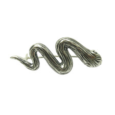 Schlange Brosche Silber 925