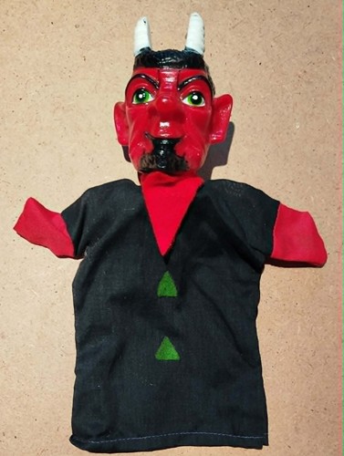 Handpuppen figur teufel - handpuppen-figur,
