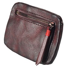 Vintage Herren Original Leder  MüNze GeldböRse Kartenetui Inhaber Brieftasc6091