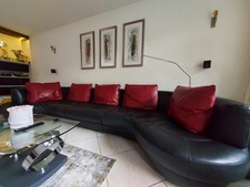 Designer Voll-Leder Couch