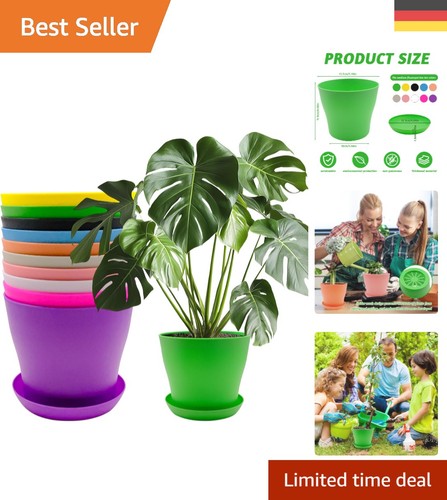 Blumentopf kunststoff set 14cm - kunststoff,