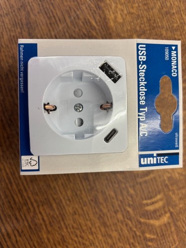 Unitec steckdose mit usb c - usb, &