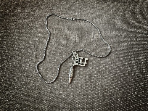 Edelstahl kette mit tattoo - edelstahl,