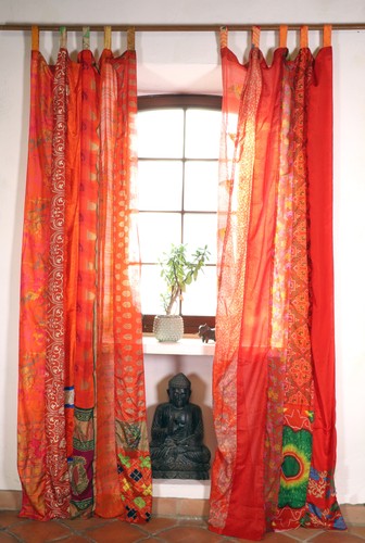 Seidiger vorhang gardine - seidiger, /