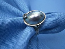 ****  traumhafter 925 Sterling Silber Ring mit Mabé Perle, RG 49 (15,6 mm)  ****