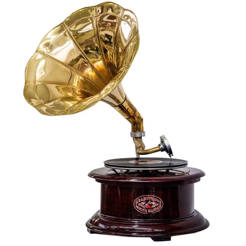Nostalgie grammophon rund - nostalgie,