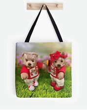 Einkaufstasche groß - mit den Steiff Teddybär Josefine + Finn - Tasche, Beutel