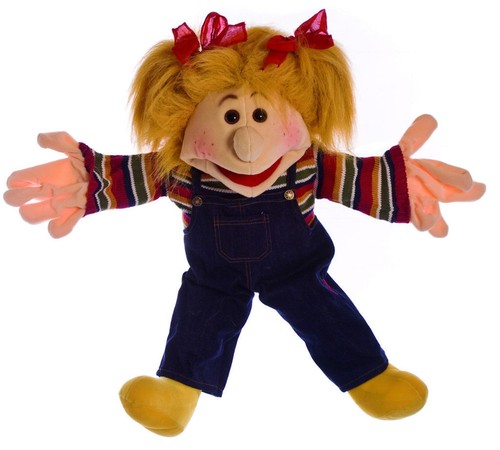 Xxl handpuppe 65cm mädchen - handpuppe,