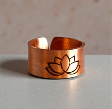 Lotus-Kupferring – Yoga