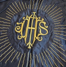 Antike Altardecke, Satin, ~ 1920  (# 18346)